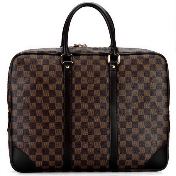 Louis Vuitton Damier Ebene Canvas Porte-Document Voyace N41124 Louis Vuitton Damier Ebene Canvas Porte-Document Voyace N41124